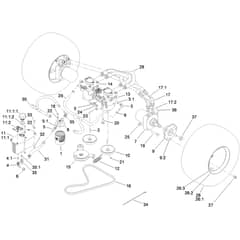 Toro GrandStand 91cm - 74534TE (310000001 - 310999999) Traction Drive