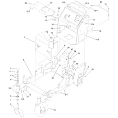 Toro GrandStand 91cm - 74534TE (314000001 - 314999999) Main Frame