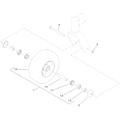 Toro GrandStand 91cm - 74534TE (315000001 - 315999999) Wheel and Bearing No. 112-3810