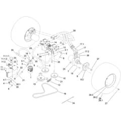 Toro GrandStand 91cm - 74534TE (316000001 - 316999999) Traction Drive