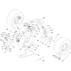 Toro GrandStand 91cm - 74540TE (405550000 - 412999999) Traction Drive