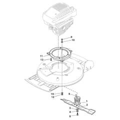 GRANNG-RDEN MULCH 50S - 2009-2010 - 291502023/GRN - Stiga Rotary Mower Blade Diagram