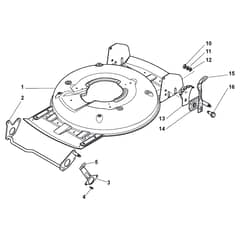 GRANNG-RDEN MULCH 50S - 2009-2010 - 291502023/GRN - Stiga Rotary Mower Deck and Height Adjusting Diagram
