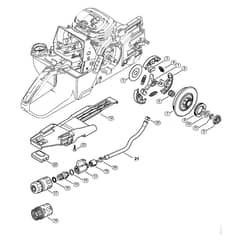 Genuine Stihl GS461 / C - Clutch, Water connection