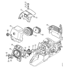 Genuine Stihl GS461 / J - Shroud, Air baffle