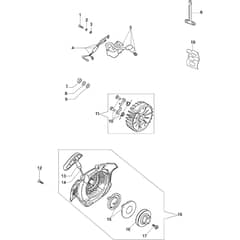 GS 350 C - Oleo-Mac Chainsaw Starter Assy Diagram
