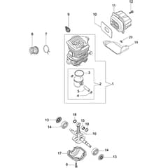 GS 35 C - Oleo-Mac Chainsaw Engine Diagram