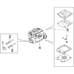 GS 411 - Oleo-Mac Chainsaw Carburettor Diagram