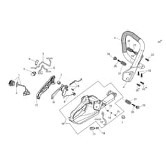GS 411 - Oleo-Mac Chainsaw Tank Diagram