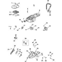 GS 630 - Oleo-Mac Chainsaw Tank Diagram