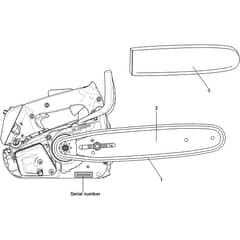 GST 250 - Oleo-Mac Chainsaw Guide Bar and Chain Diagram