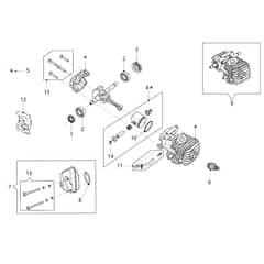 GSTH 240 - Oleo-Mac Chainsaw Engine Diagram