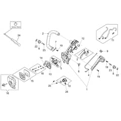 GSTH 240 - Oleo-Mac Chainsaw Handle Diagram