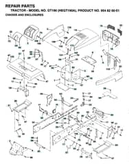 Husqvarna Gt190 - Chassis & Enclosures