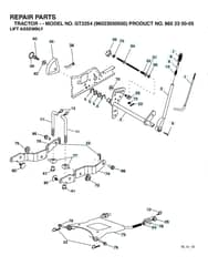 Husqvarna Gt2254 - Mower Lift & Deck Lift