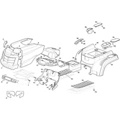 GT 30H - 2021-2025 - 2T2110447/AT1 - Atco Ride On Mower Body Diagram