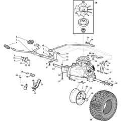 GT 38H - 2016-2020 - 2T2620247/AT6 - Atco Ride On Mower Transmission Diagram