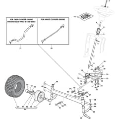 GT 38H Twin - 2019-2020 - 2T2610647/AT9 - Atco Ride On Mower Steering Diagram