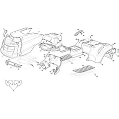 GT 38HR - 2021 - 2T0620447/AT1 - Atco Ride On Mower Body Diagram