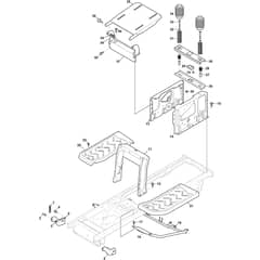 GT 38MR - 2021-2024 - 2T0530447/AT1 - Atco Ride On Mower Frame Diagram