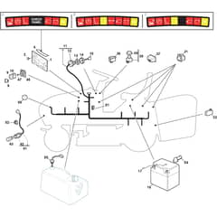 GT 40H Twin - 2013-2018 - 2T0951247/AT3 - Atco Ride On Mower Electrical Parts Diagram