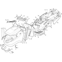 GT 40H Twin - 2018-2020 - 2T0980247/AT8 - Atco Ride On Mower Body Diagram