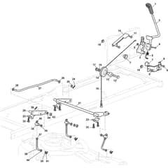 GT 43HR - 2022-2025 - 2T1210447/AT2 - Atco Ride On Mower Cutting Plate Lifting Diagram