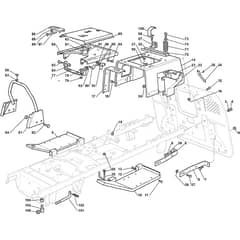 GT 48H Twin - 2013-2020 - 2T1310247/AT3 - Atco Ride On Mower Frame Diagram