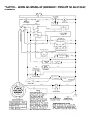 Husqvarna Gth2254 Xp - Schematic