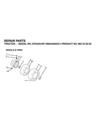 Husqvarna Gth2254 Xp - Wheels & Tyres