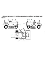 Husqvarna Gth2448 T - Decals
