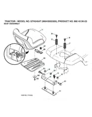 Husqvarna Gth2454 T - Seat
