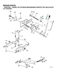Husqvarna Gth2548 - Mower Lift & Deck Lift