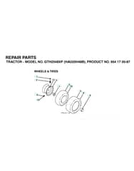 Husqvarna Gth2548 Xp - Wheels & Tyres