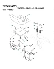 Husqvarna Gth2550 Xp B - Seat