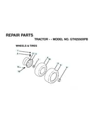 Husqvarna Gth2550 Xp B - Wheels & Tyres