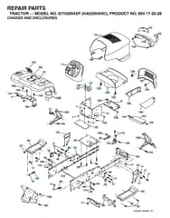 Husqvarna Gth2554 Xp - Chassis & Enclosures