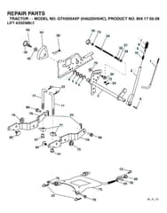 Husqvarna Gth2554 Xp - Mower Lift & Deck Lift