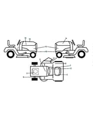Husqvarna Gth260 Twin - Decals