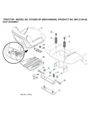 Husqvarna Gth260 Xp - Seat