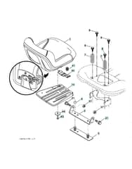 Husqvarna Gth263T - Seat