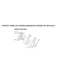 Husqvarna Gth26K54 - Wheels & Tyres