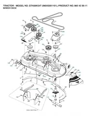 Husqvarna Gth26K54 T - Mower Deck & Cutting Deck