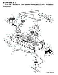 Husqvarna Gth2754 - Mower Deck & Cutting Deck