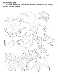 Husqvarna Gtvh200 - Chassis & Enclosures