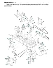 Husqvarna Gtvh200 - Mower Deck & Cutting Deck