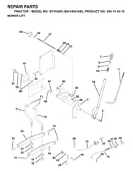 Husqvarna Gtvh200 - Mower Lift & Deck Lift