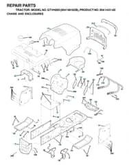 Husqvarna Gtvh205 - Chassis & Enclosures