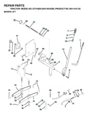 Husqvarna Gtvh205 - Mower Lift & Deck Lift