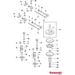 GTX 36H - 2021-2022 - 2T0410647/AT8 - Atco Ride On Mower Camshaft Diagram